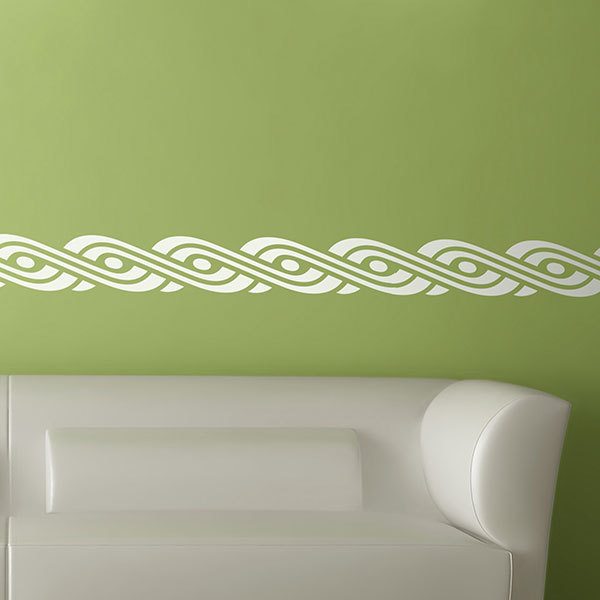 Stickers muraux: Frise murale Oval spiral
