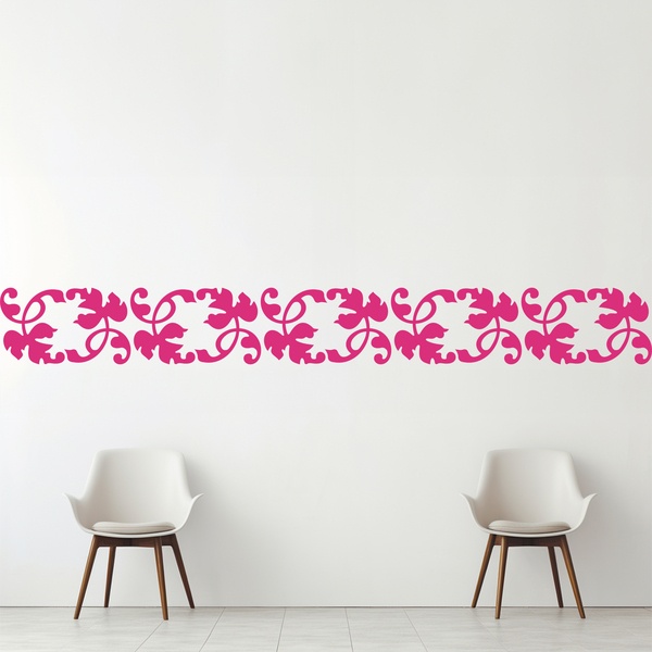 Stickers muraux: Frise feuilles de vigne