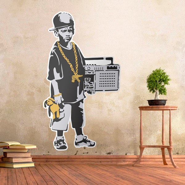 Stickers muraux: Banksy, le Rappeur