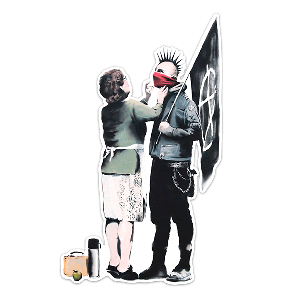 Stickers muraux: Banksy, la Mère de Punk