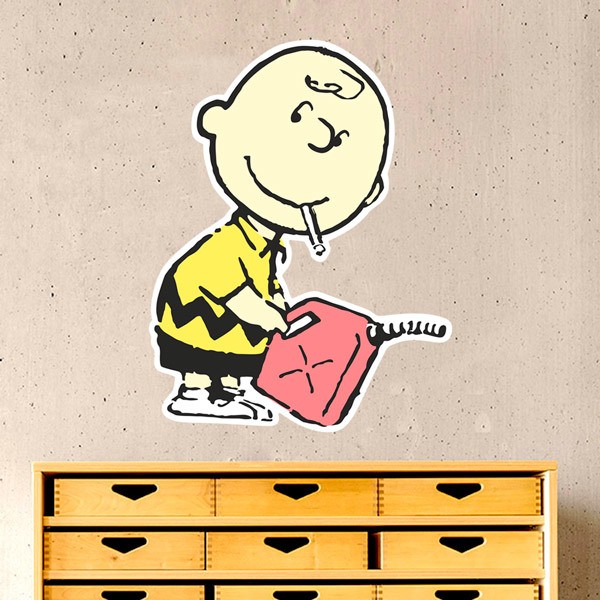 Stickers muraux: Banksy, Charlie Brown Essence