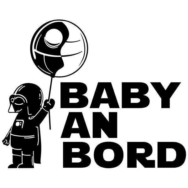Autocollants: Dark Vador Baby on Board Allemand