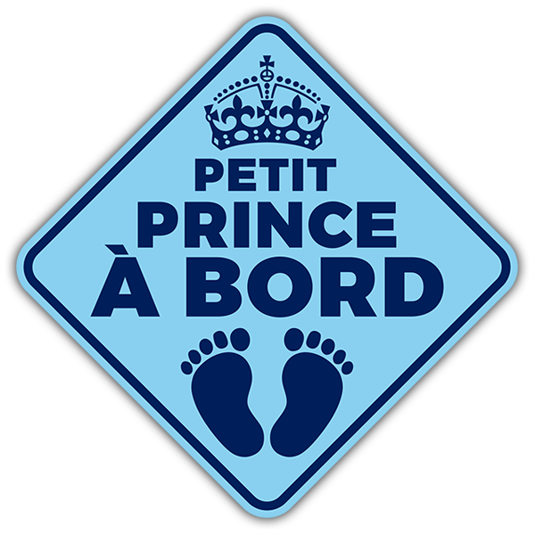 Autocollants: Petit prince à bord