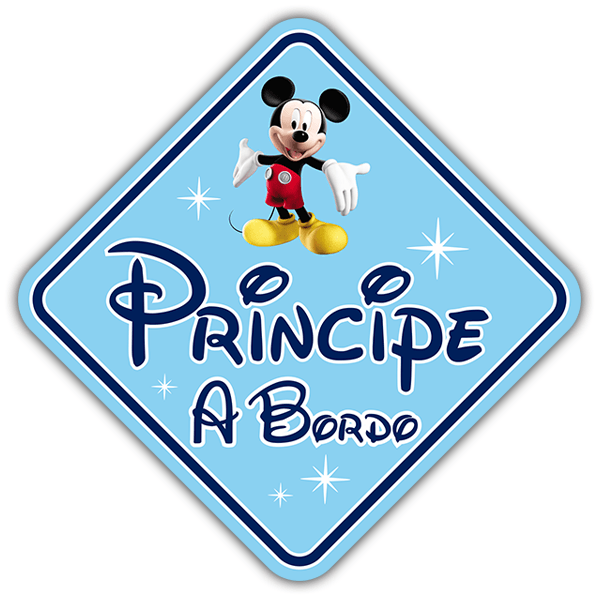 Autocollants: Prince à bord Disney - italien