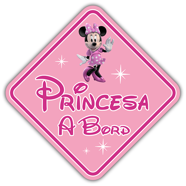 Autocollants: Princesse à bord Disney Catalan