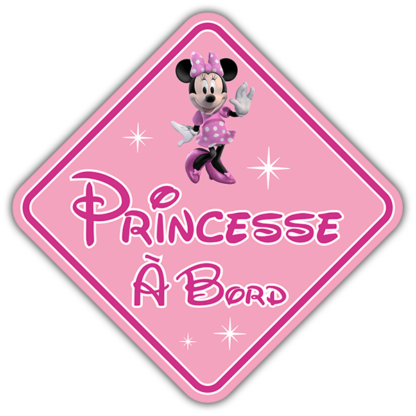 Autocollants: Princesse à bord Disney - français