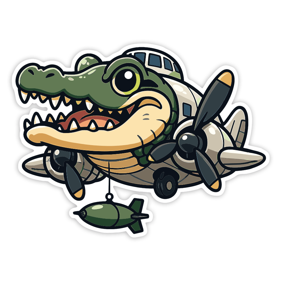 Autocollants: Bombardiro Crocodilo