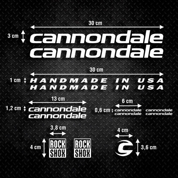 Autocollants: Kit Vélo VTT Cannondale