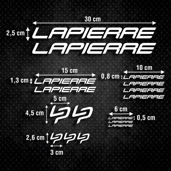 Autocollants: Kit 16X Vélo VTT Lapierre