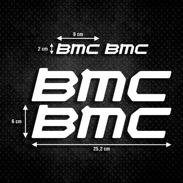 Autocollants: Kit 4X pour le vélo BMC