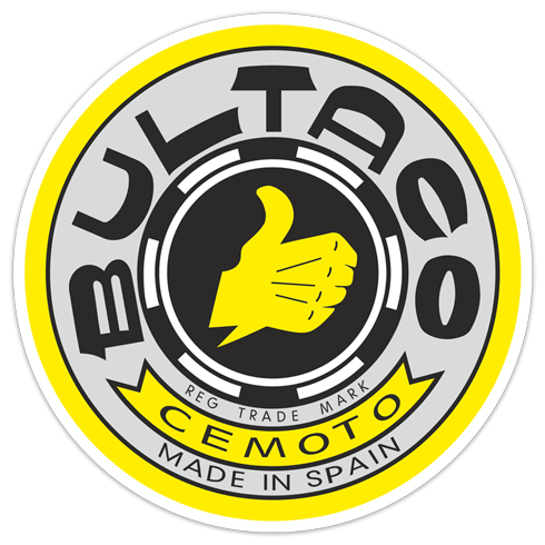 Autocollants: Bultaco logo jaune