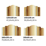 Stickers muraux: Tête de Lit Planches en bois 3
