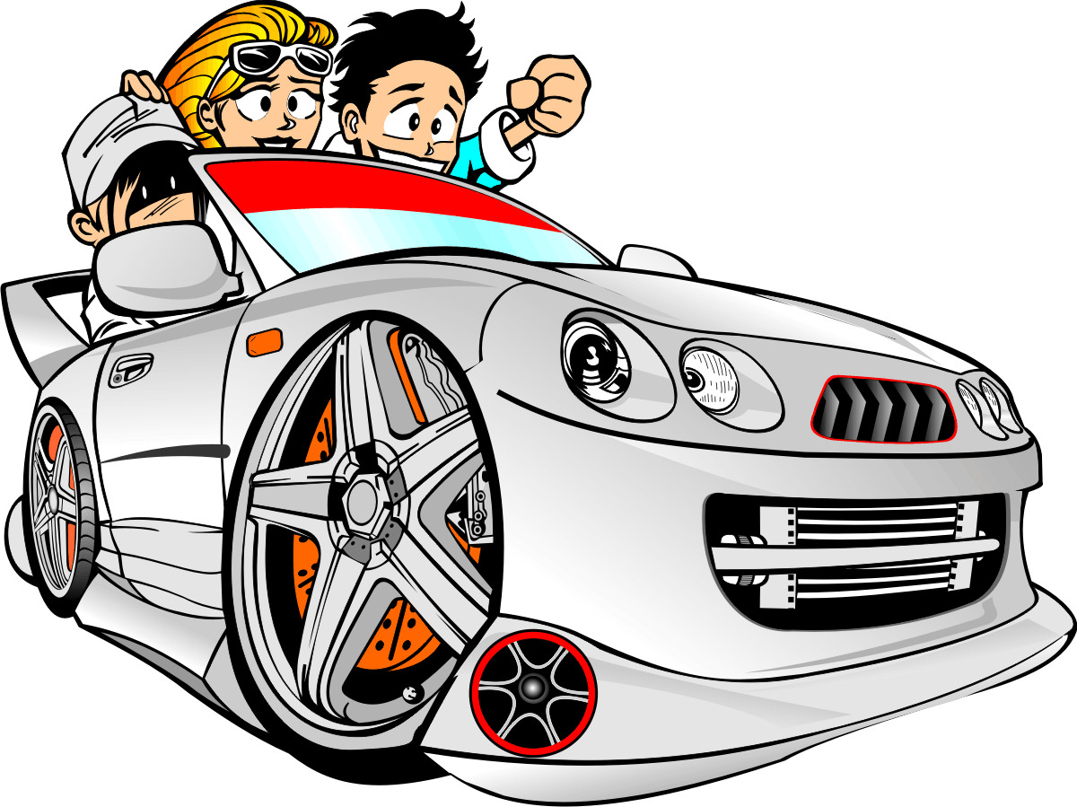 Stickers pour enfants: Cabriolet