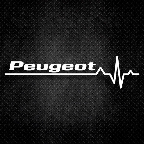 Autocollants: Cardiogramme Peugeot