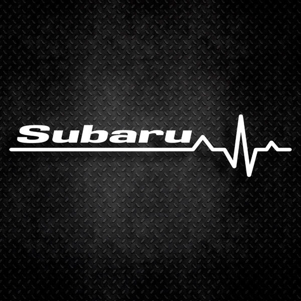 Autocollants: Cardiogramme Subaru