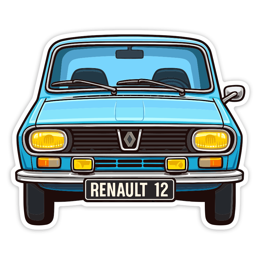 Autocollants: Voiture Renault 12