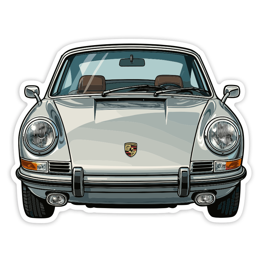 Autocollants: Voiture Classique Porsche 911