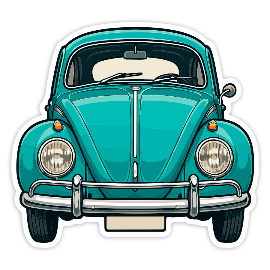 Autocollants: Voiture Volkswagen Coccinelle