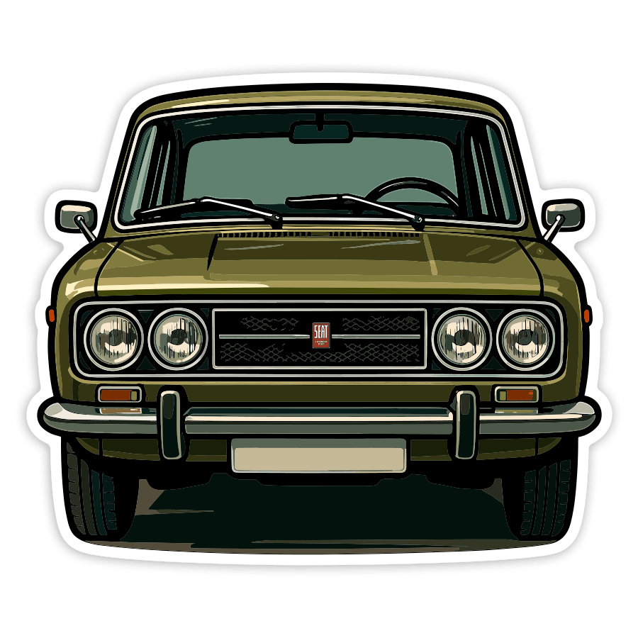 Autocollants: Voiture SEAT 124