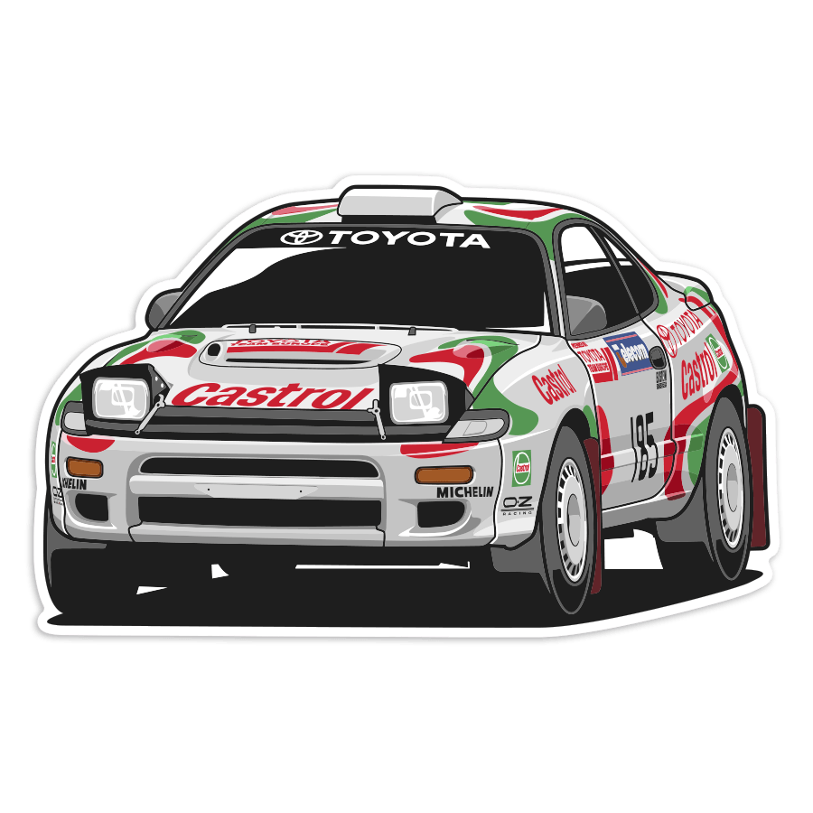 Autocollants: Toyota Celica ST185 Castrol