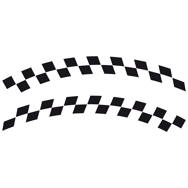 Autocollants: Racing Drapeaux 7