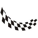 Autocollants: Racing Drapeaux 16