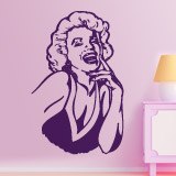 Stickers muraux: Marilyn rire 4