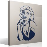 Stickers muraux: Marilyn rire 6