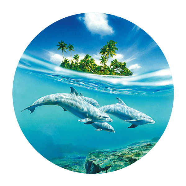 Stickers muraux: Dauphins au Bord de la Mer