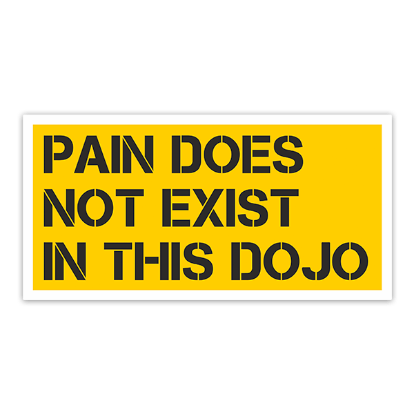 Autocollants: Cobra Kai Pain does not Exist in this Dojo