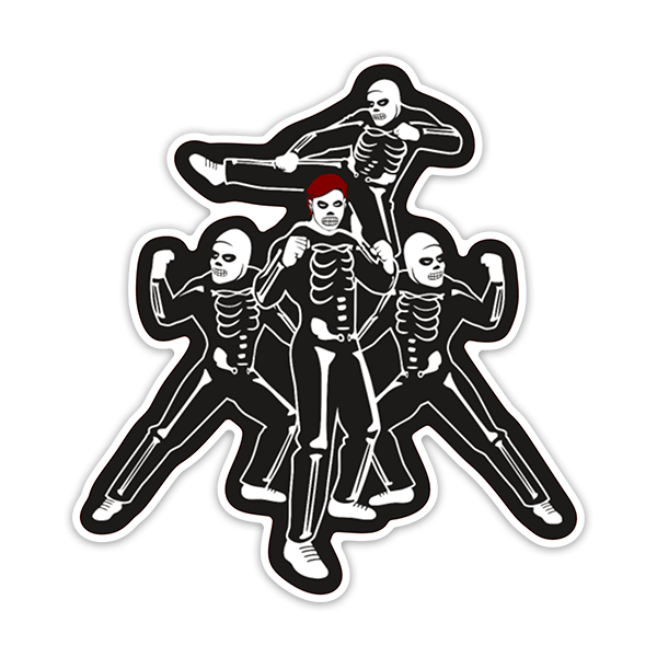 Autocollants: Cobra Kai Squelettes