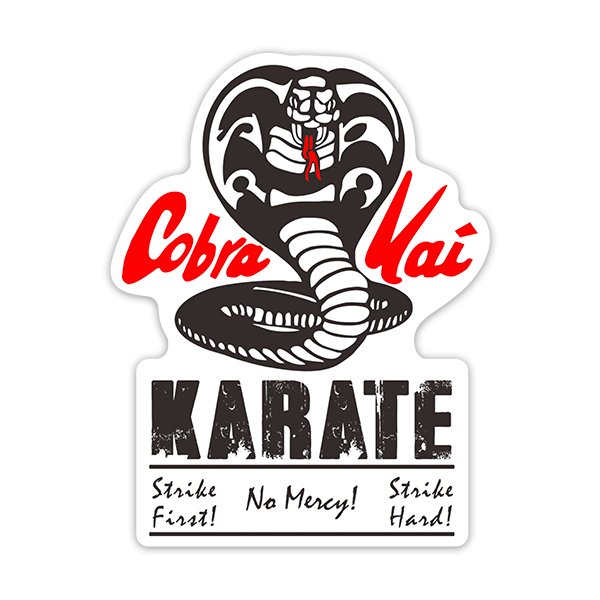 Autocollants: Cobra Kai Karate No Mercy!