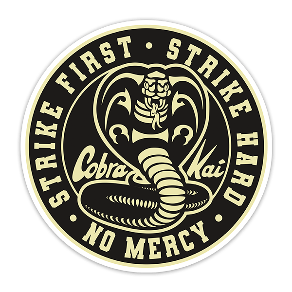 Autocollants: Logo circulaire Cobra Kai