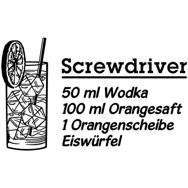 Stickers muraux: Cocktail Screwdriver - allemand