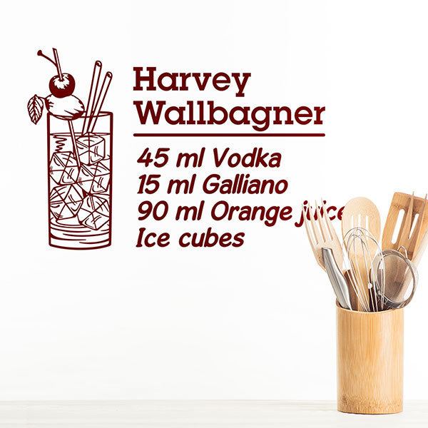 Stickers muraux: Cocktail Harvey Wallbagner - anglais