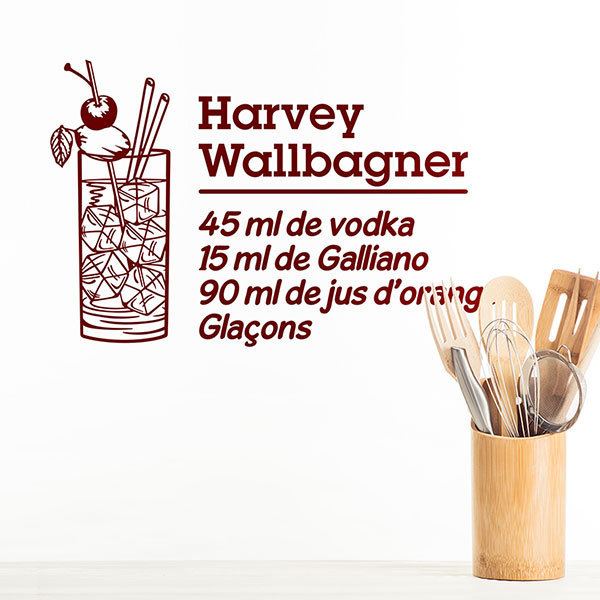 Stickers muraux: Cocktail Harvey Wallbagner - français