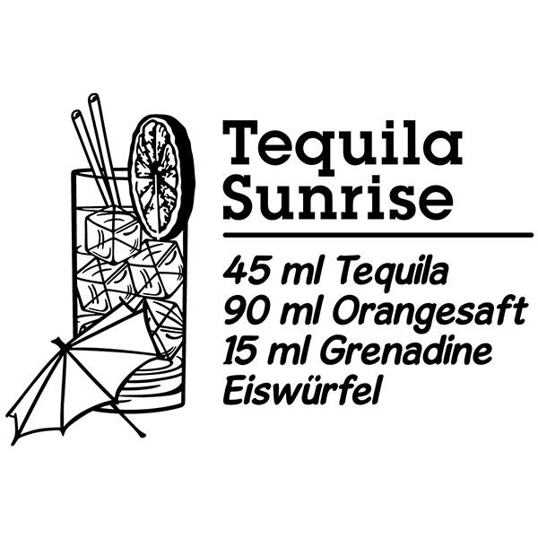 Stickers muraux: Cocktail Tequila Sunrise - allemand