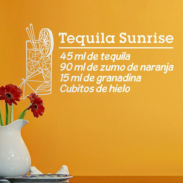 Stickers muraux: Cocktail Tequila Sunrise - spagnol