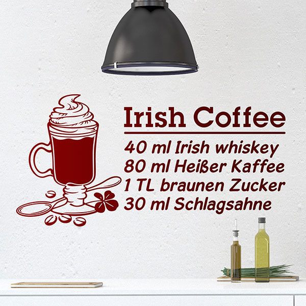 Stickers muraux: Cocktail Irish Coffee - allemand