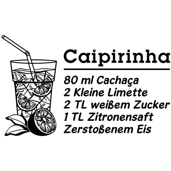 Stickers muraux: Cocktail Caipirinha - allemand