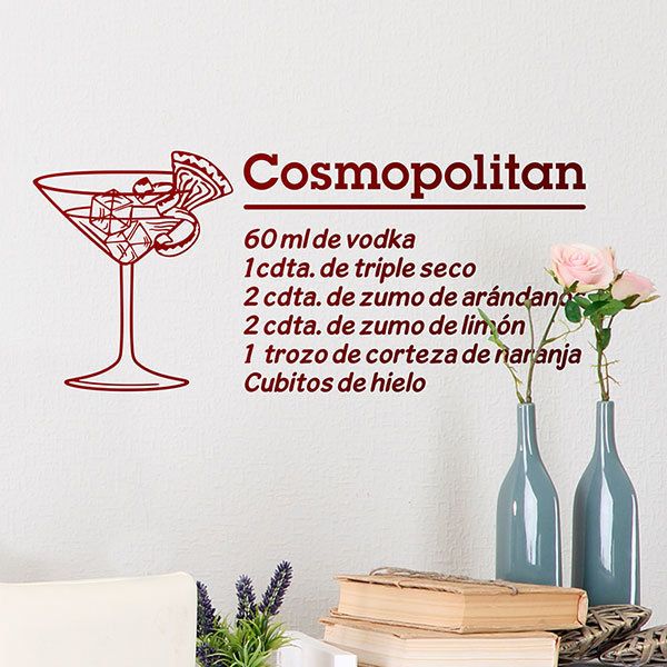 Stickers muraux: Cocktail Cosmopolitan - espagnol