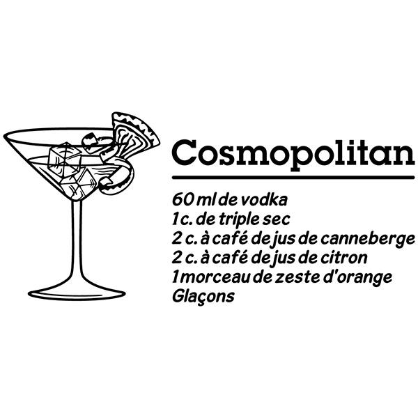 Stickers muraux: Cocktail Cosmopolitan - français