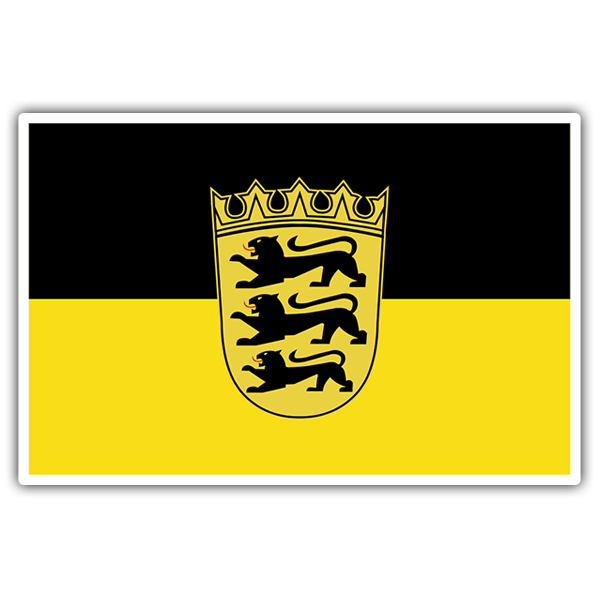 Autocollants: Drapeau Bade-Wurtemberg