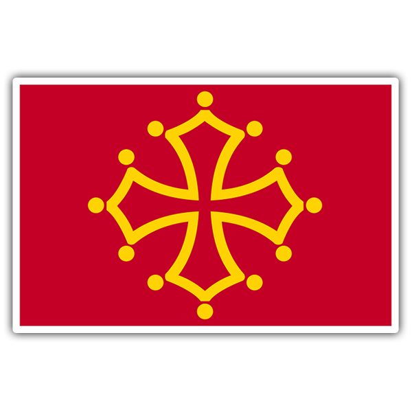 Autocollants: Drapeau Languedoc