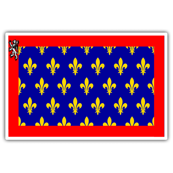 Autocollants: Drapeau Maine