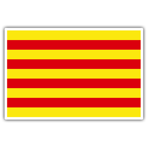 Autocollants: Drapeau Roussillon