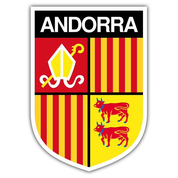 Autocollants: Écusson Andorre