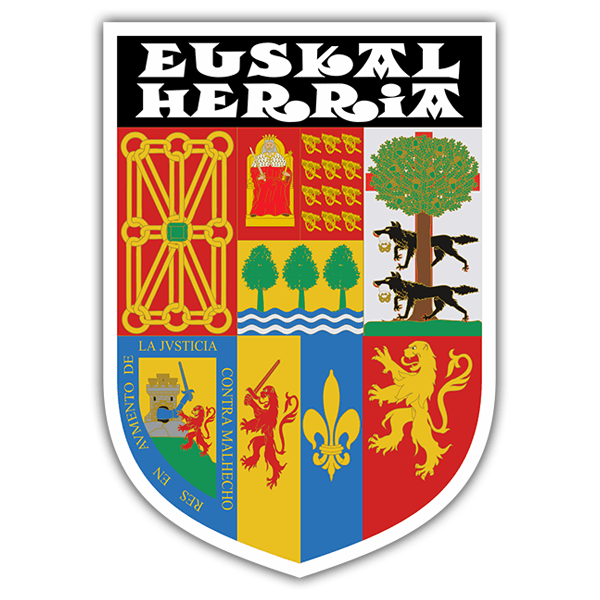 Autocollants: Écusson traditionnel Euskal Herria