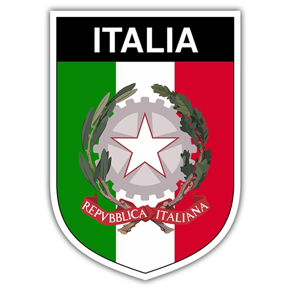 Autocollants: Écusson  d’Italie
