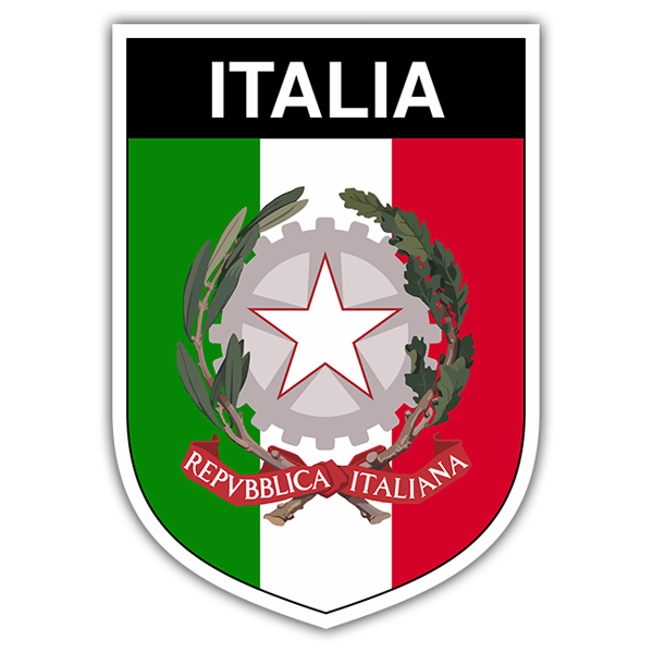 Autocollants: Écusson d’Italie